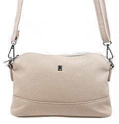 Béžová crossbody dámská kabelka se třemi oddíly 5414-BB