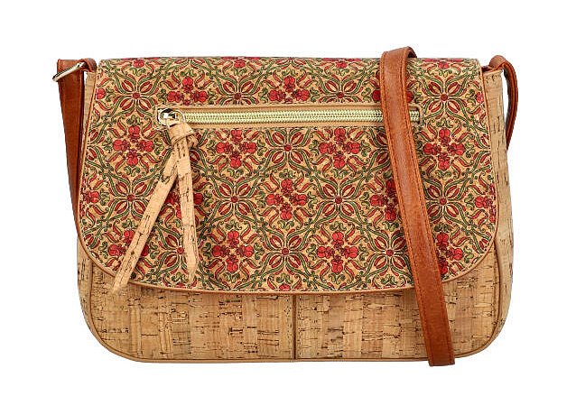 Crossbody dámská kabelka v korkovém designu 55024 typ 3